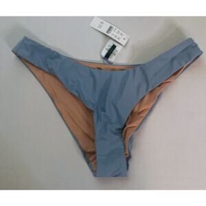 J. Crew Light Blue Mid-Rise Cheeky Bikini Bottom‎ - Size M
